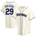 STECN S.Mariners #29 Cal Raleigh Player Cream Home Game Stitched Jerseys