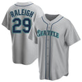 STECN S.Mariners #29 Cal Raleigh Player Gray Home Game Stitched Jerseys