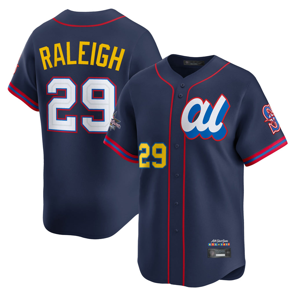 STECN S.Mariners #29 Cal Raleigh Player Navy American League All-Star Edition Limited Stitched Jerseys