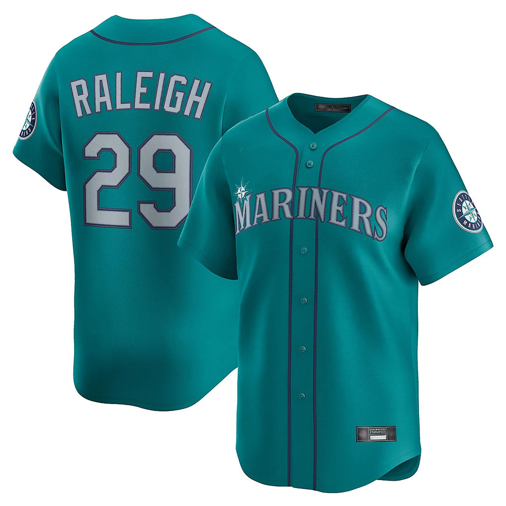 STECN S.Mariners #29 Cal Raleigh Player Teal Home Limited Stitched Jerseys