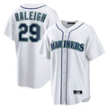 STECN S.Mariners #29 Cal Raleigh Player White Home Game Stitched Jerseys