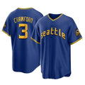 STECN S.Mariners #3 J.P. Crawford Player Royal City Connect Home Game Stitched Jerseys