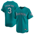 STECN S.Mariners #3 J.P. Crawford Player Teal Home Limited Stitched Jerseys