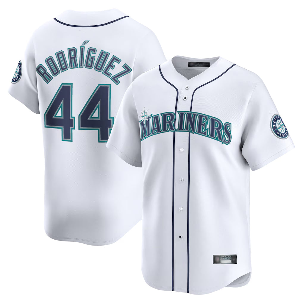 STECN S.Mariners #44 Julio Rodriguez Player White Home Limited Stitched Jerseys