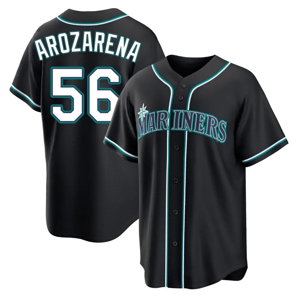 STECN S.Mariners #56 Randy Arozarena Player Black Fashion Home Limited Stitched Jerseys