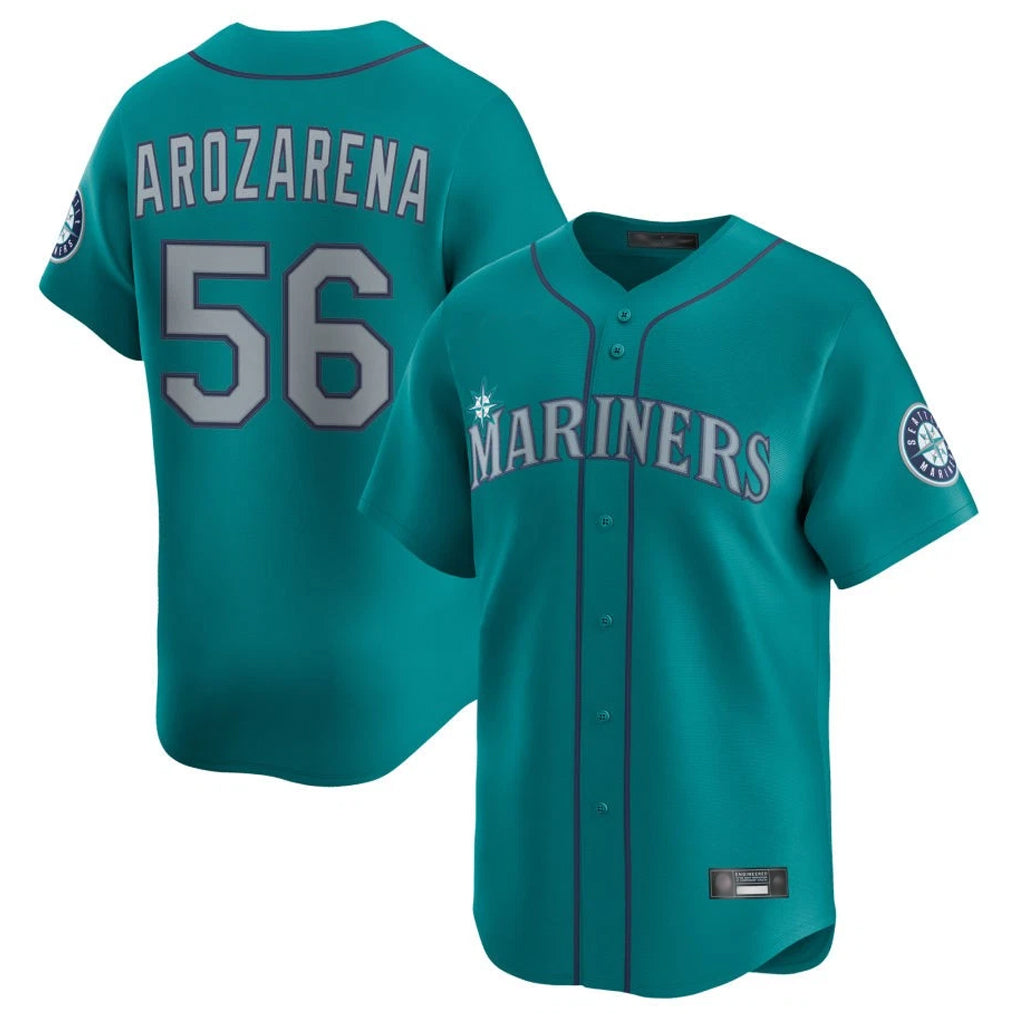 STECN S.Mariners #56 Randy Arozarena Player Teal Home Limited Stitched Jerseys