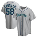 STECN S.Mariners #58 Luis Castillo Player Gray Home Game Stitched Jerseys