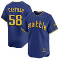 STECN S.Mariners #58 Luis Castillo Player Royal City Connect Home Limited Stitched Jerseys