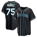 STECN S.Mariners #75 Andres Munoz Player Black Fashion Home Limited Stitched Jerseys