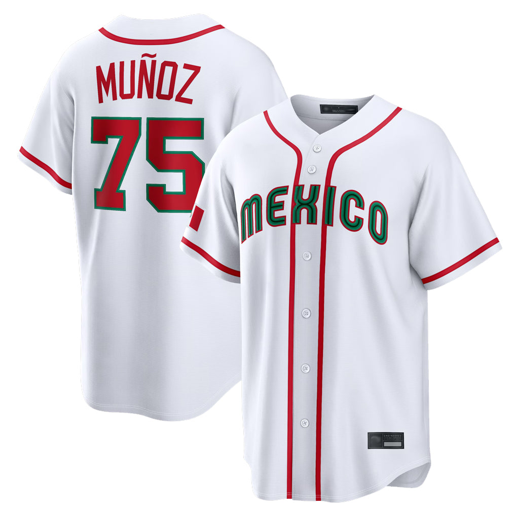 STECN S.Mariners #75 Andres Munoz Player White 2026 World Classic Home Limited Stitched Jerseys