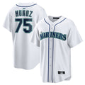 STECN S.Mariners #75 Andres Munoz Player White Home Game Stitched Jerseys