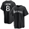 STECN S.Mariners #8 Dominic Canzone Player Black Home Limited Stitched Jerseys