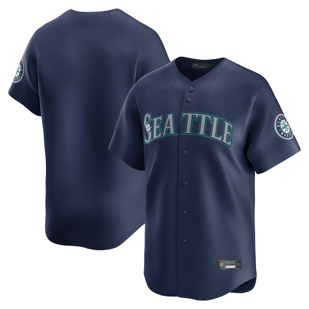 STECN S.Mariners Blank Player Navy Home Limited Stitched Jerseys