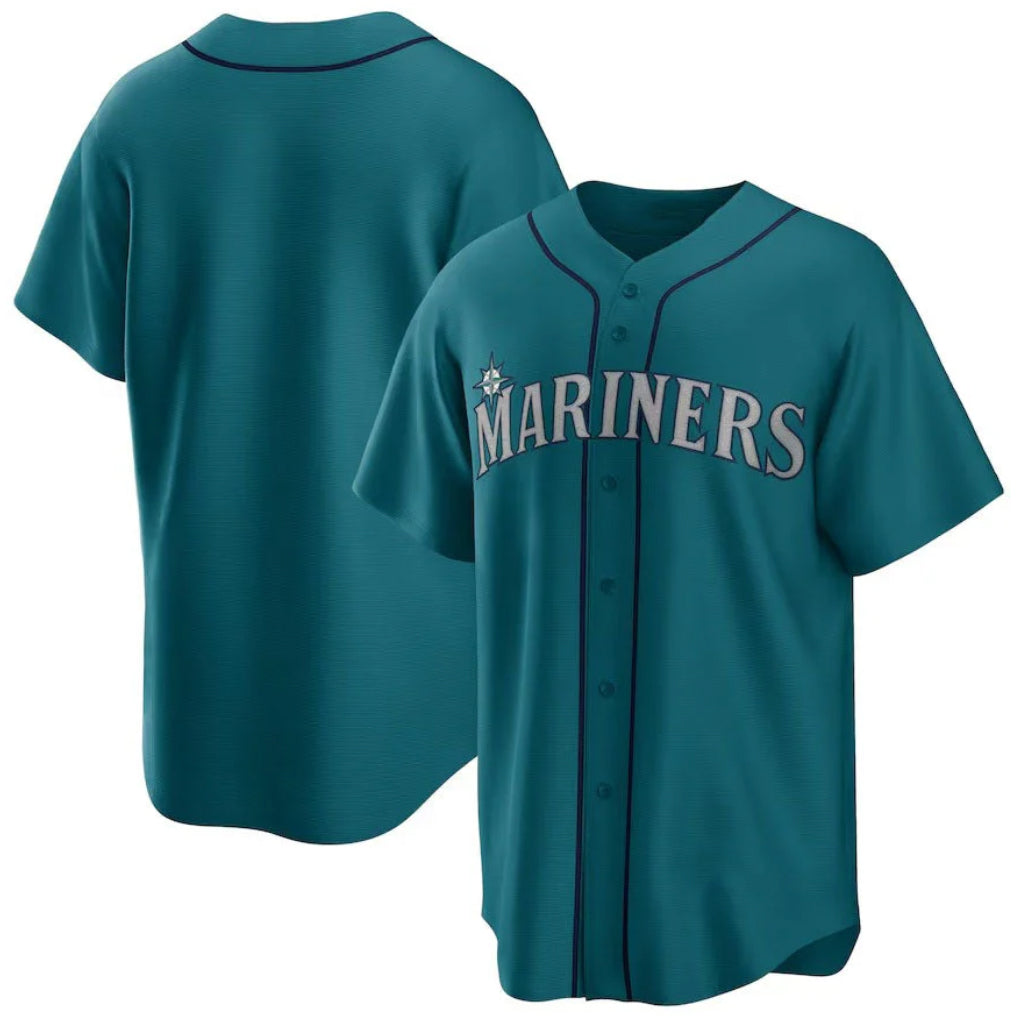 STECN S.Mariners Blank Player Teal Home Game Stitched Jerseys