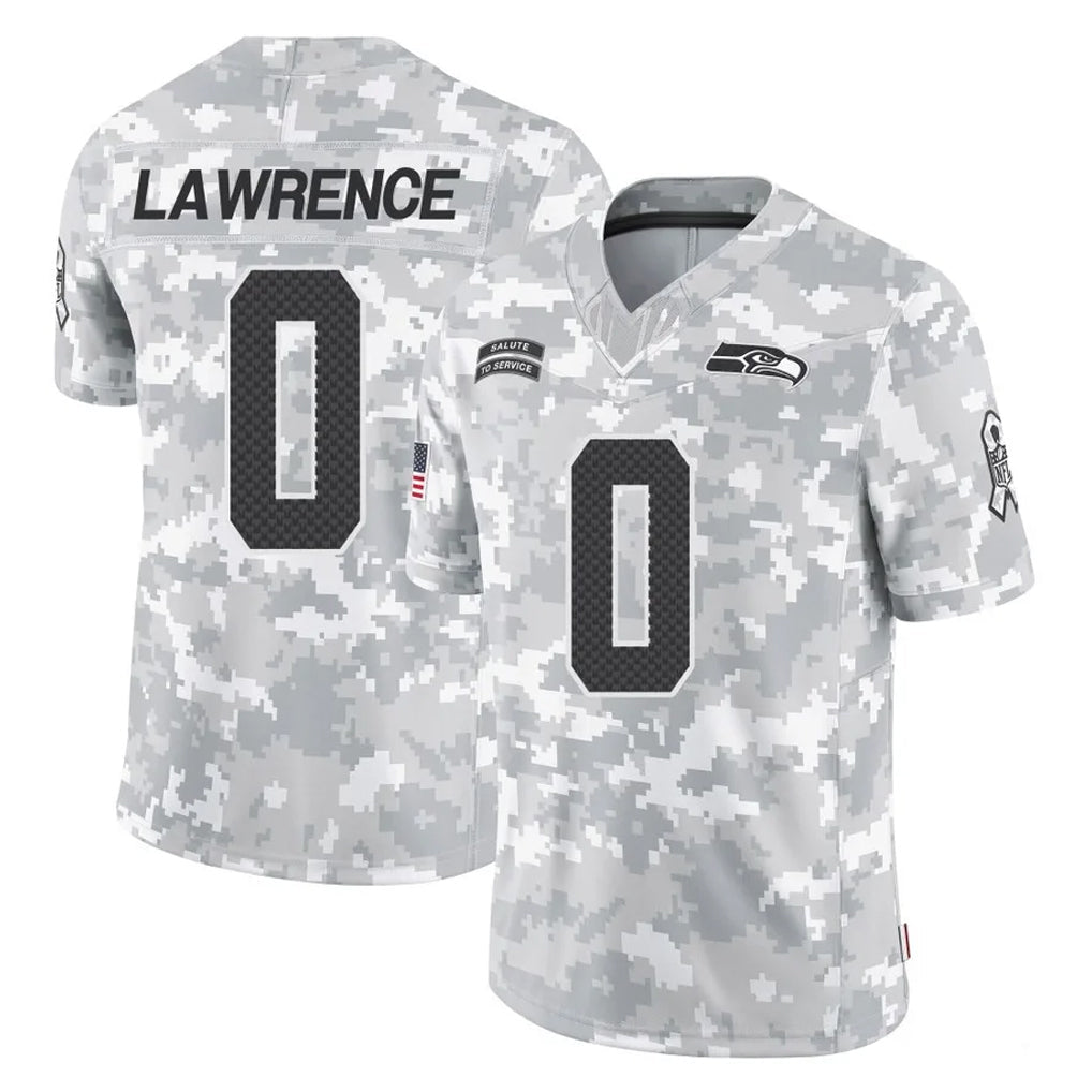 STECN S.Seahawks #0 DeMarcus Lawrence Player Arctic Camo Limited Salute To Service Home Game Stitched Jerseys