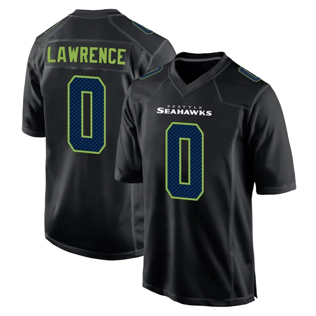 STECN S.Seahawks #0 DeMarcus Lawrence Player Black Limited Fashion Home Game Stitched Jerseys