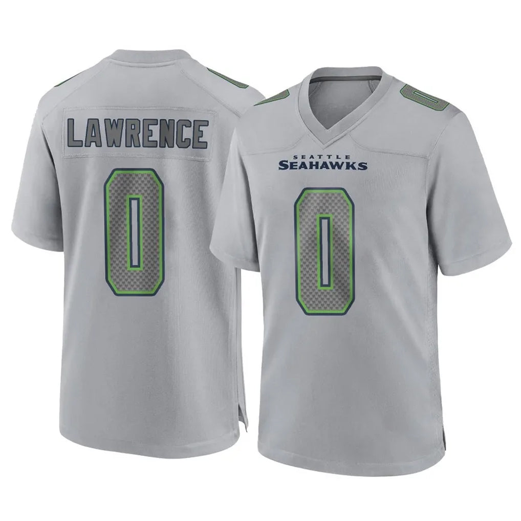 STECN S.Seahawks #0 DeMarcus Lawrence Player Gray Atmosphere Fashion Home Game Stitched Jerseys