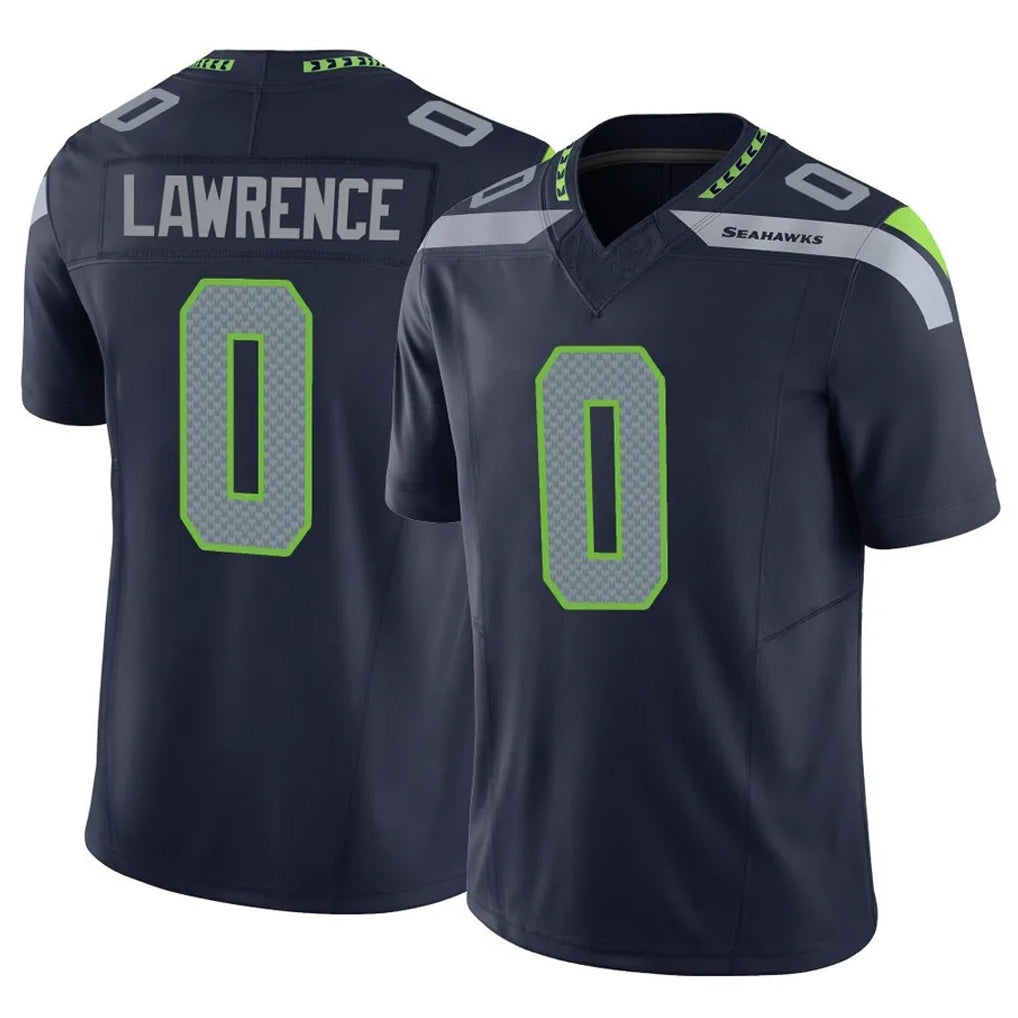 STECN S.Seahawks #0 DeMarcus Lawrence Player Navy Limited Vapor F.U.S.E. Home Game Stitched Jerseys