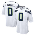 STECN S.Seahawks #0 DeMarcus Lawrence Player White Home Game Stitched Jerseys