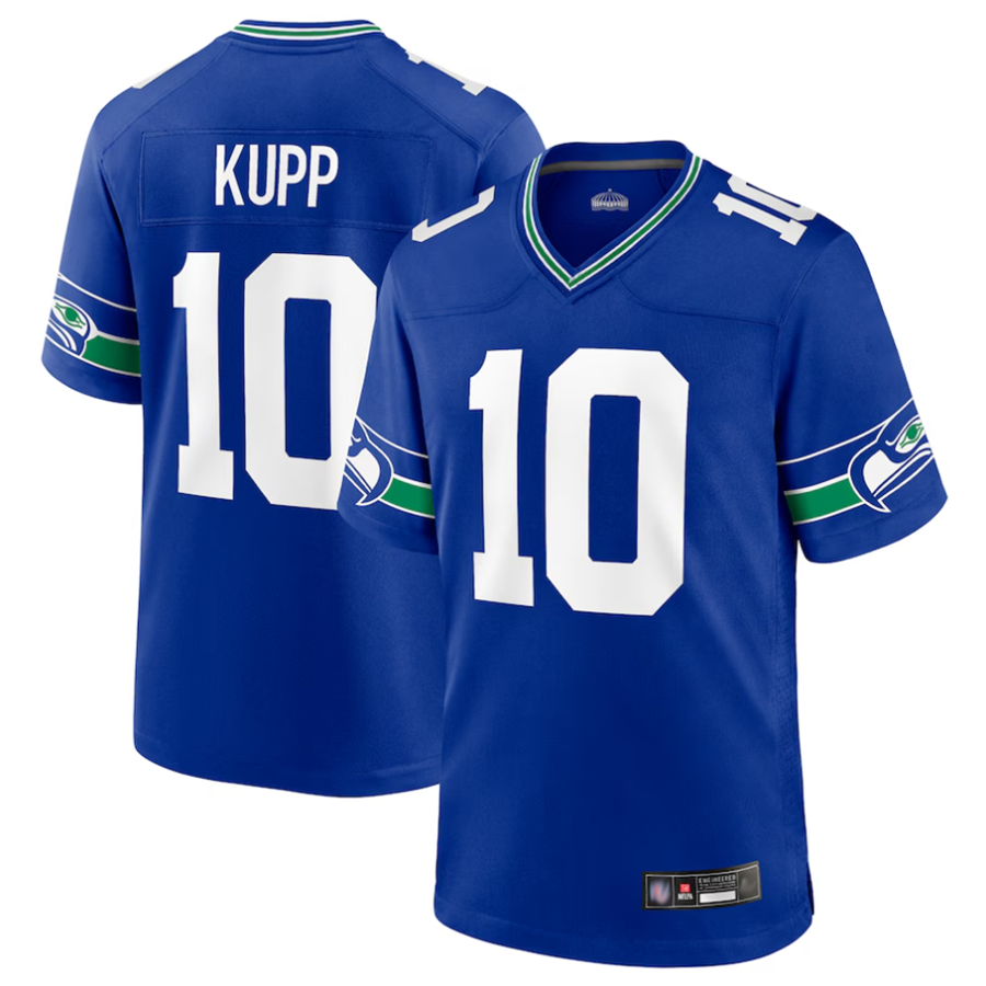 STECN S.Seahawks #10 Cooper Kupp Player Royal Game Stitched Jerseys