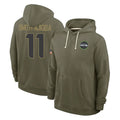 STECN S.Seahawks #11 Jaxon Smith-Njigba Player Olive 2025 Salute To Service Limited Home Game Stitched Jerseys