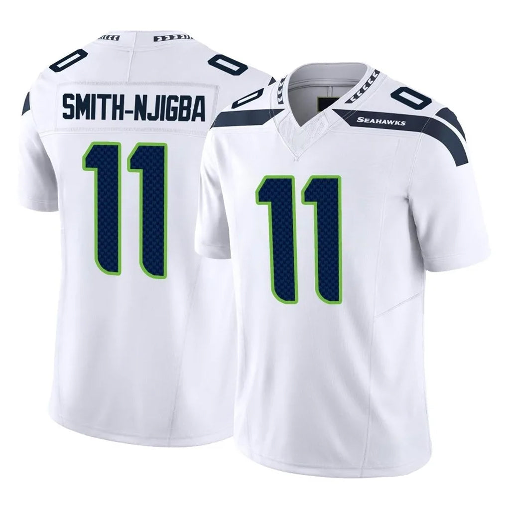 STECN S.Seahawks #11 Jaxon Smith-Njigba Player White Limited Vapor F.U.S.E. Home Game Stitched Jerseys