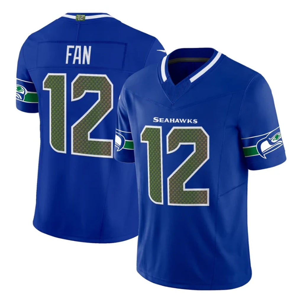 STECN S.Seahawks #12 12th Fan Player Royal Rivalries Vapor Limited Home Game Stitched Jerseys