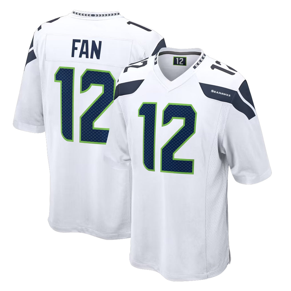 STECN S.Seahawks #12 12th Fan Player White Home Game Stitched Jerseys