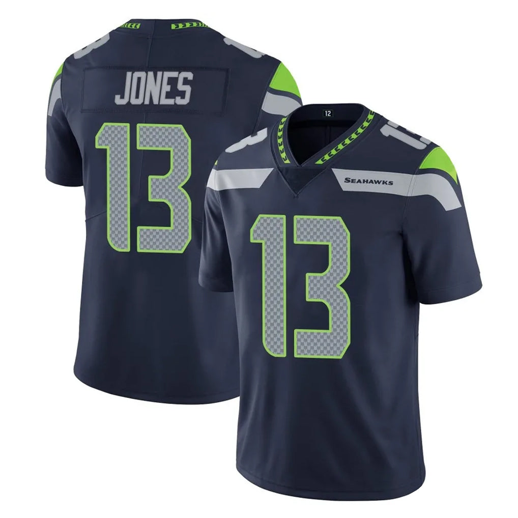 STECN S.Seahawks #13 Ernest Jones IV Player Navy Limited Vapor Untouchable Home Game Stitched Jerseys