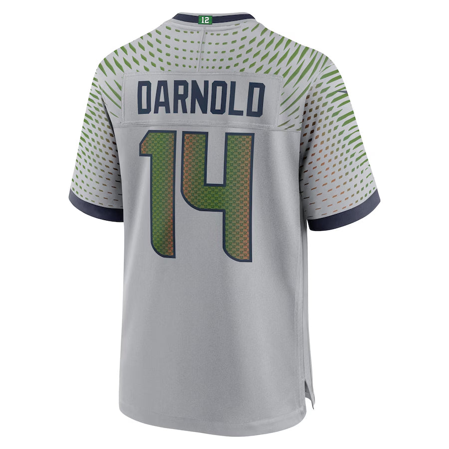 STECN S.Seahawks #14 Sam Darnold Player Wolf Gray Rivalries Collection Game Football Jerseys
