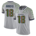 STECN S.Seahawks #18 Elijah Arroyo Player Grey Limited 2025 Rivalries Collection Home Game Stitched Jerseys