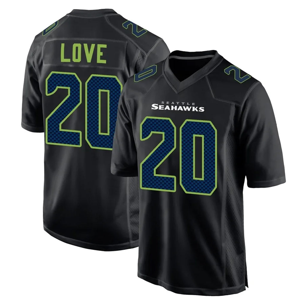 STECN S.Seahawks #20 Julian Love Player Black Limited Fashion Home Game Stitched Jerseys