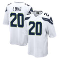 STECN S.Seahawks #20 Julian Love Player White Home Game Stitched Jerseys