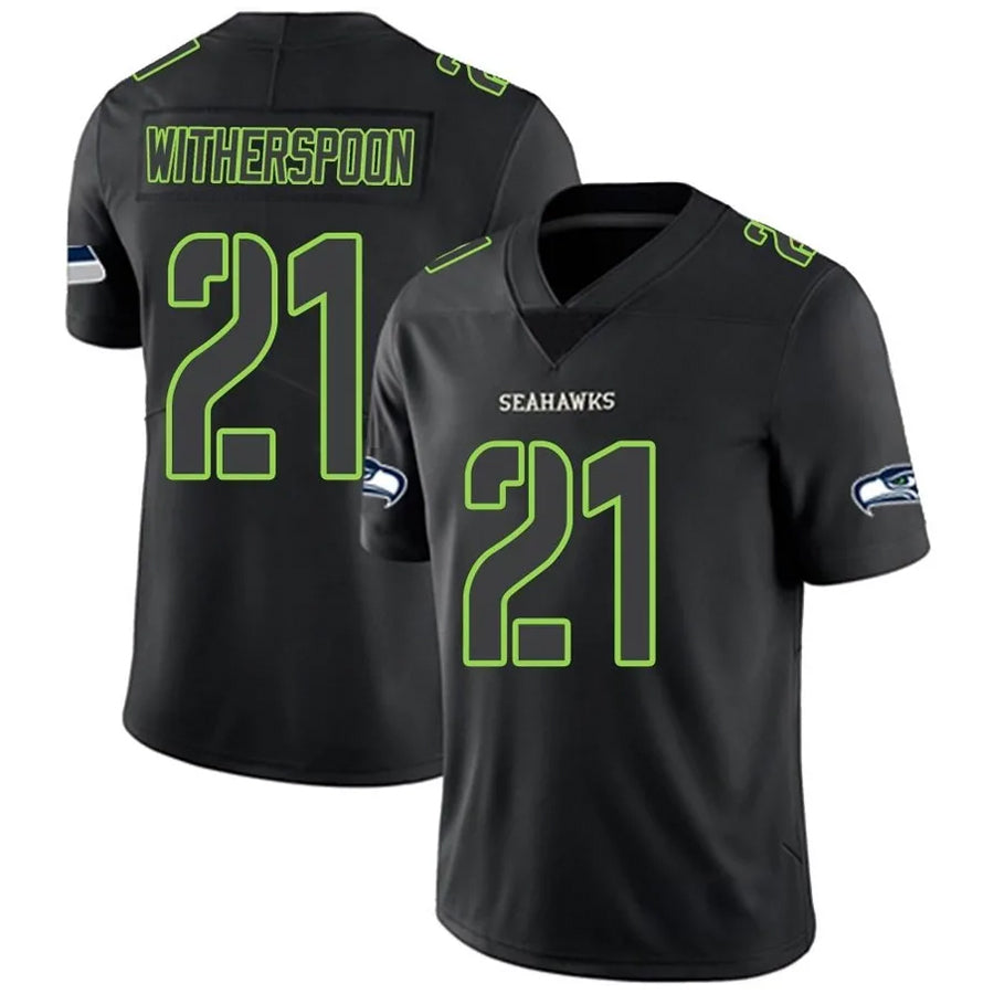 STECN S.Seahawks #21 Devon Witherspoon Player Black Impact Limited Stitched Jerseys