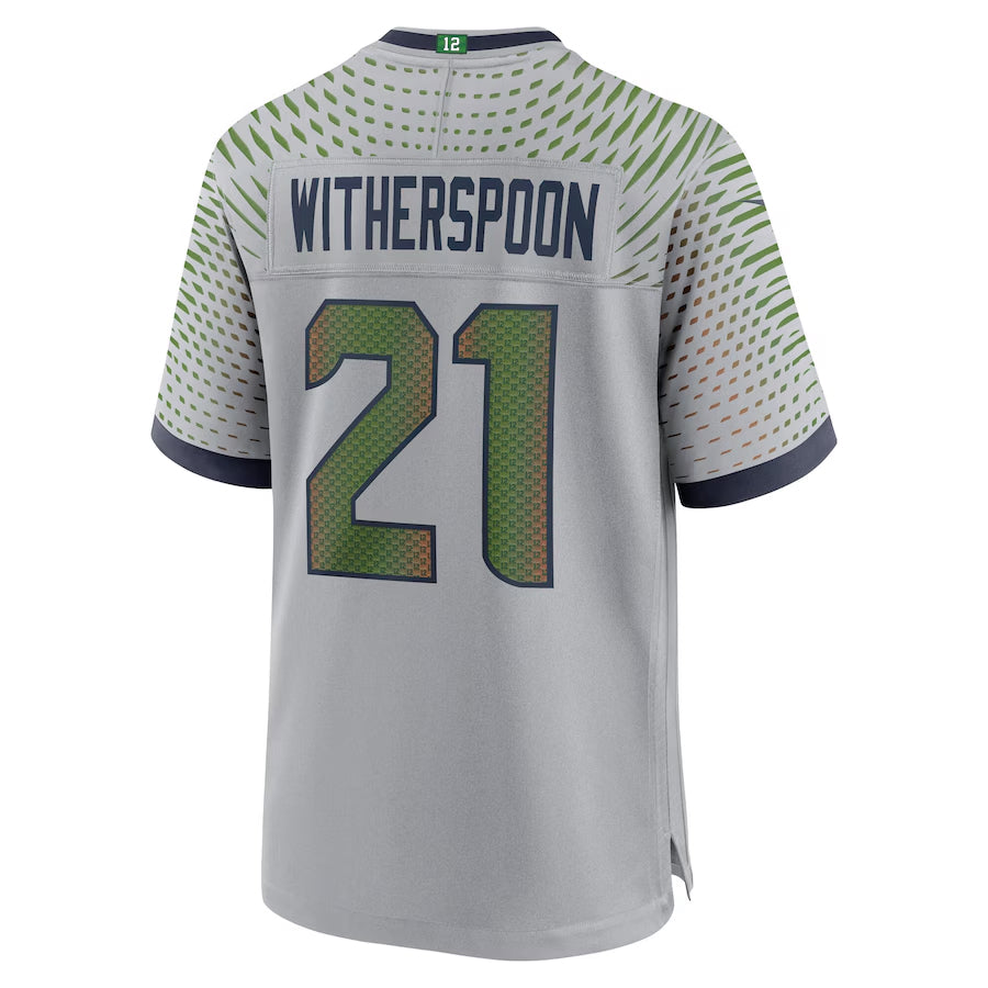 STECN S.Seahawks #21 Devon Witherspoon Player Gray Rivalries Collection Game Stitched Jerseys
