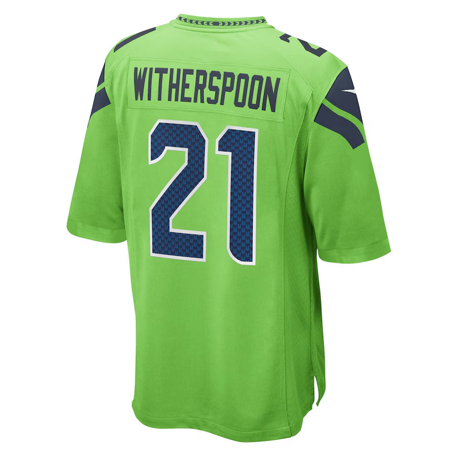 STECN S.Seahawks #21 Devon Witherspoon Player Green Home Game Stitched Jerseys