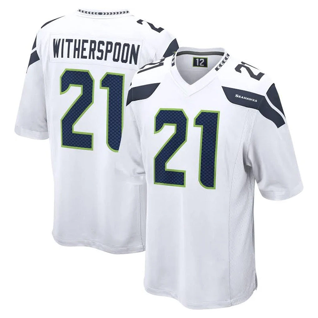 STECN S.Seahawks #21 Devon Witherspoon Player White Home Game Stitched Jerseys