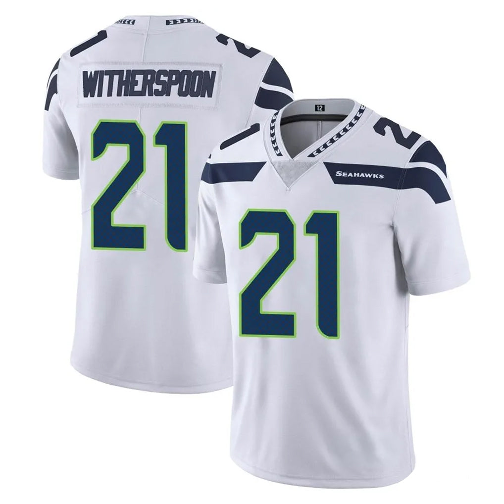 STECN S.Seahawks #21 Devon Witherspoon Player White Limited Vapor Untouchable Home Game Stitched Jerseys