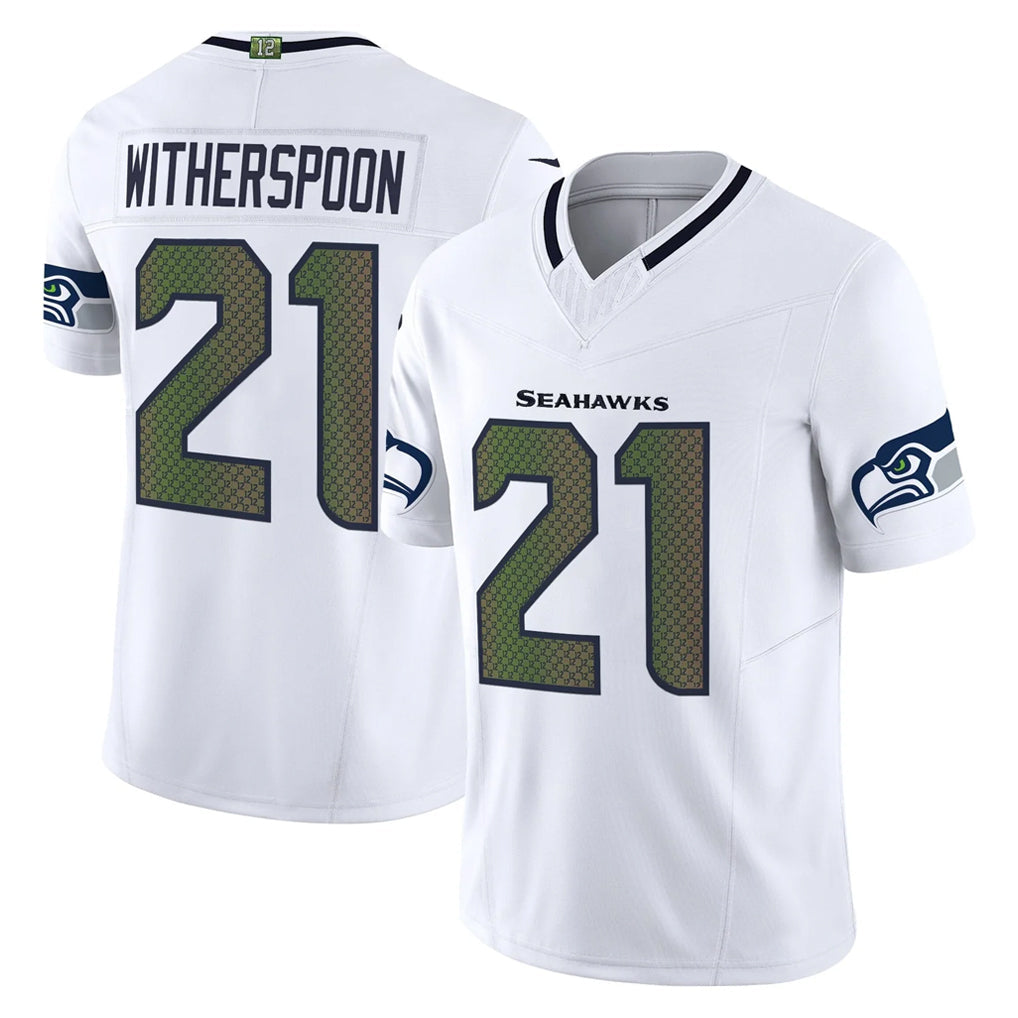 STECN S.Seahawks #21 Devon Witherspoon Whitel Rivalries Vapor Limited Home Game Stitched Jerseys