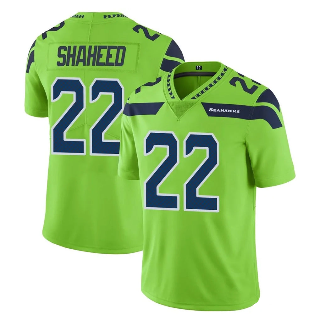 STECN S.Seahawks #22 Rashid Shaheed Player Green Limited Color Rush Home Game Stitched Jerseys