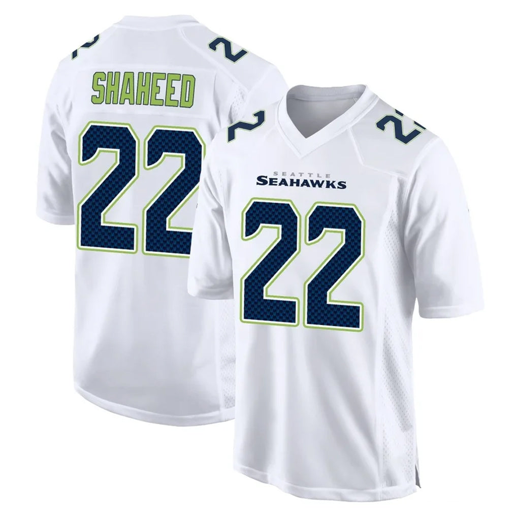 STECN S.Seahawks #22 Rashid Shaheed Player White Tundra Fashion Home Game Stitched Jerseys