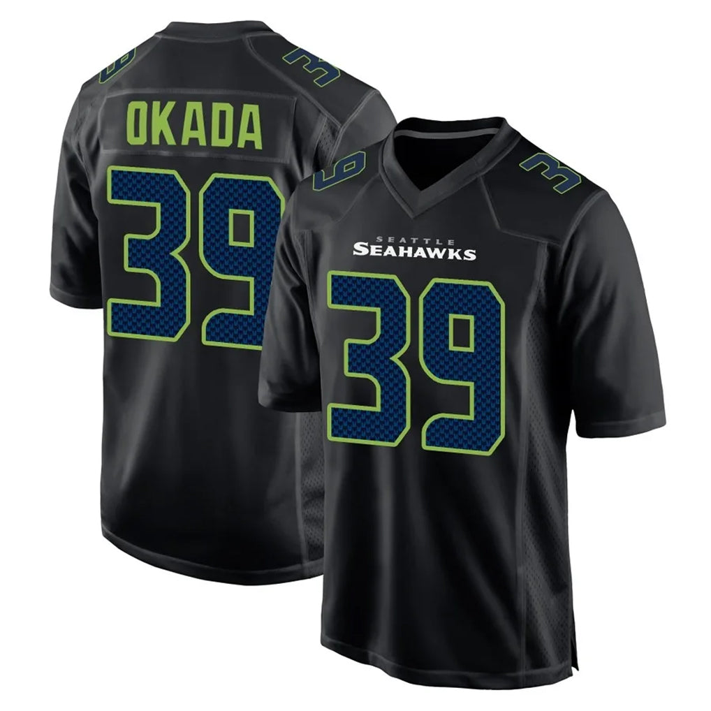STECN S.Seahawks #39 Ty Okada Player Black Limited Fashion Home Game Stitched Jerseys