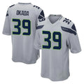 STECN S.Seahawks #39 Ty Okada Player Gray Home Game Stitched Jerseys