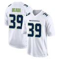 STECN S.Seahawks #39 Ty Okada Player White Tundra Fashion Home Game Stitched Jerseys