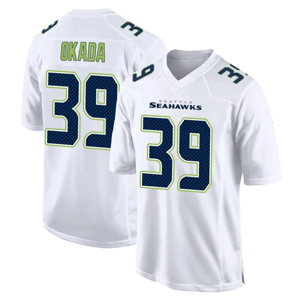 STECN S.Seahawks #39 Ty Okada Player White Tundra Fashion Home Game Stitched Jerseys