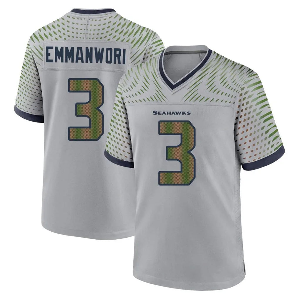 STECN S.Seahawks #3 Nick Emmanwori Player Grey 2025 Rivalries Collection Home Game Stitched Jerseys