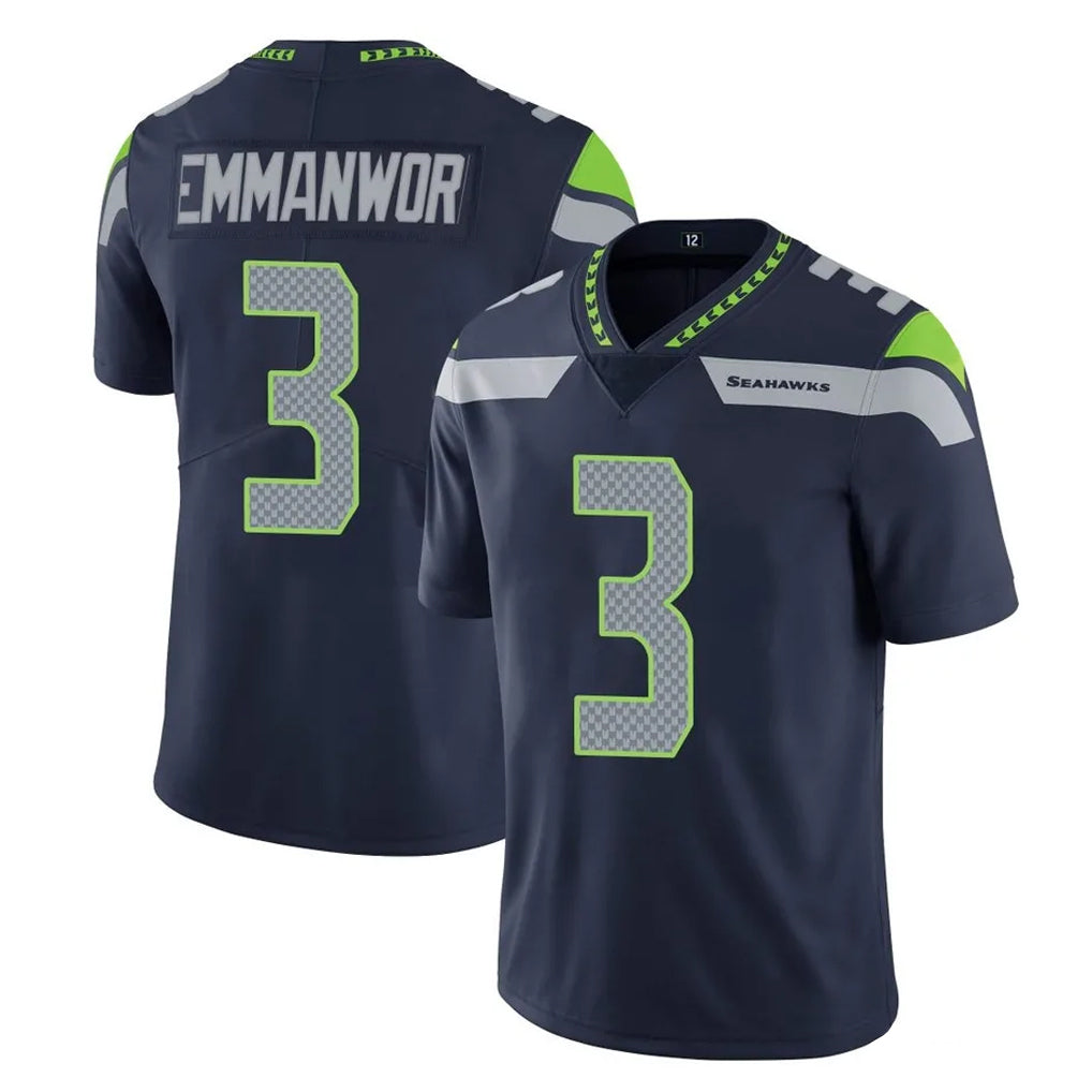 STECN S.Seahawks #3 Nick Emmanwori Player Navy Limited Vapor Untouchable Home Game Stitched Jerseys