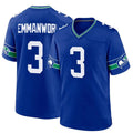 STECN S.Seahawks #3 Nick Emmanwori Player Royal Game Stitched Jerseys