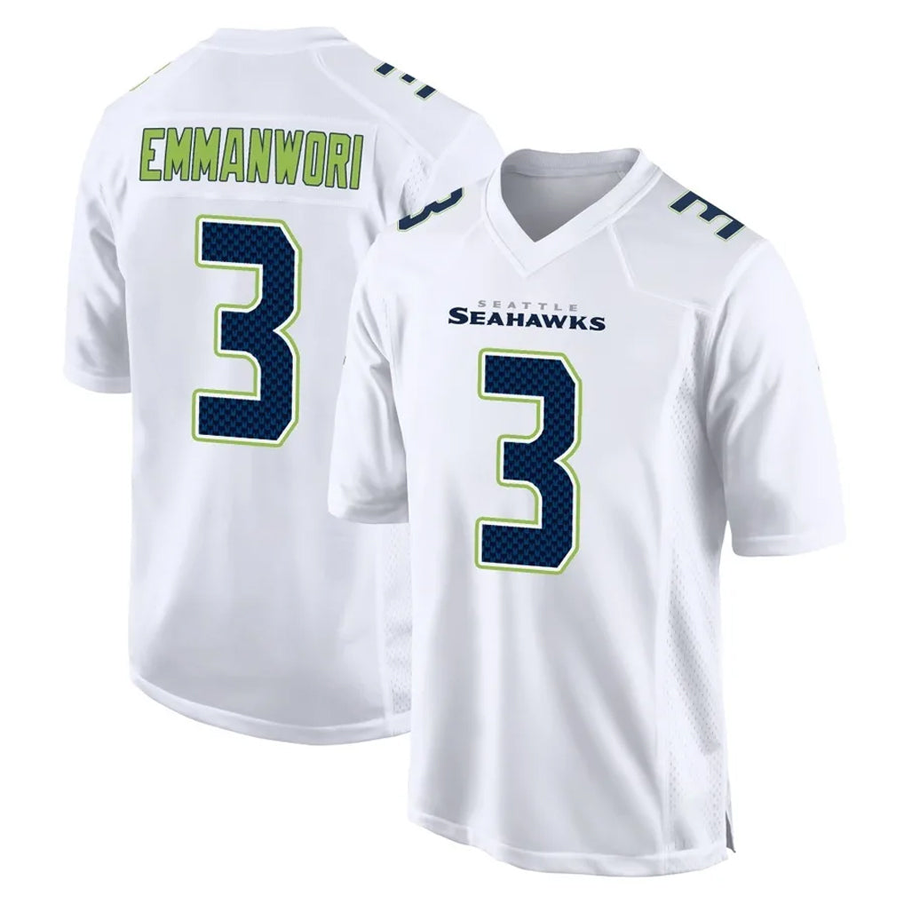 STECN S.Seahawks #3 Nick Emmanwori Player White Tundra Fashion Home Game Stitched Jerseys