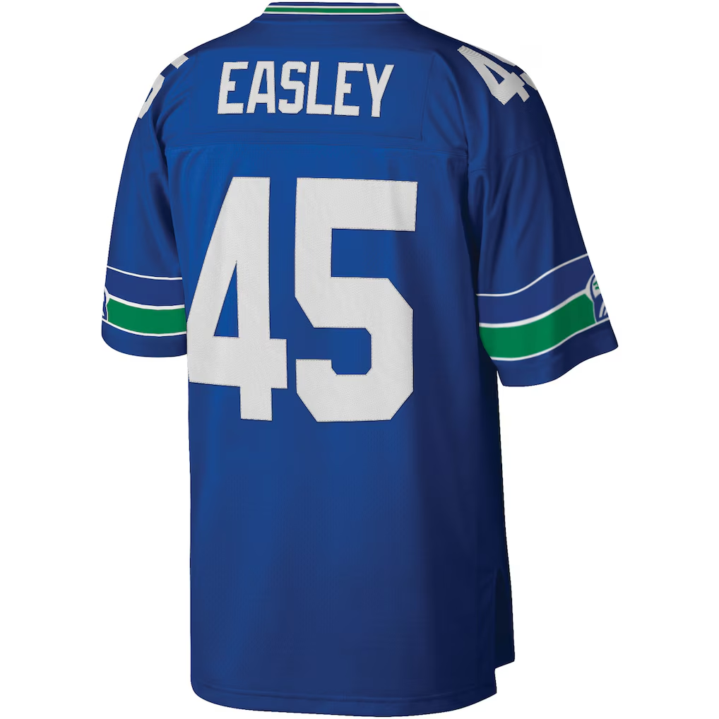 STECN S.Seahawks #45 Kenny Easley Mitchell & Ness Royal Legacy Replica Jersey
